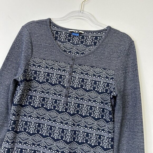 Kavu Henley Dress Womens Size Small Long Sleeve Knit - Picture 3 of 9